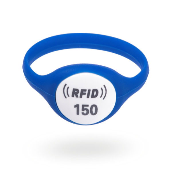 blue rfid rubber wristband