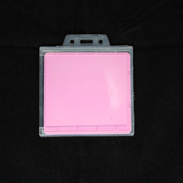 Rigid plastic card holders